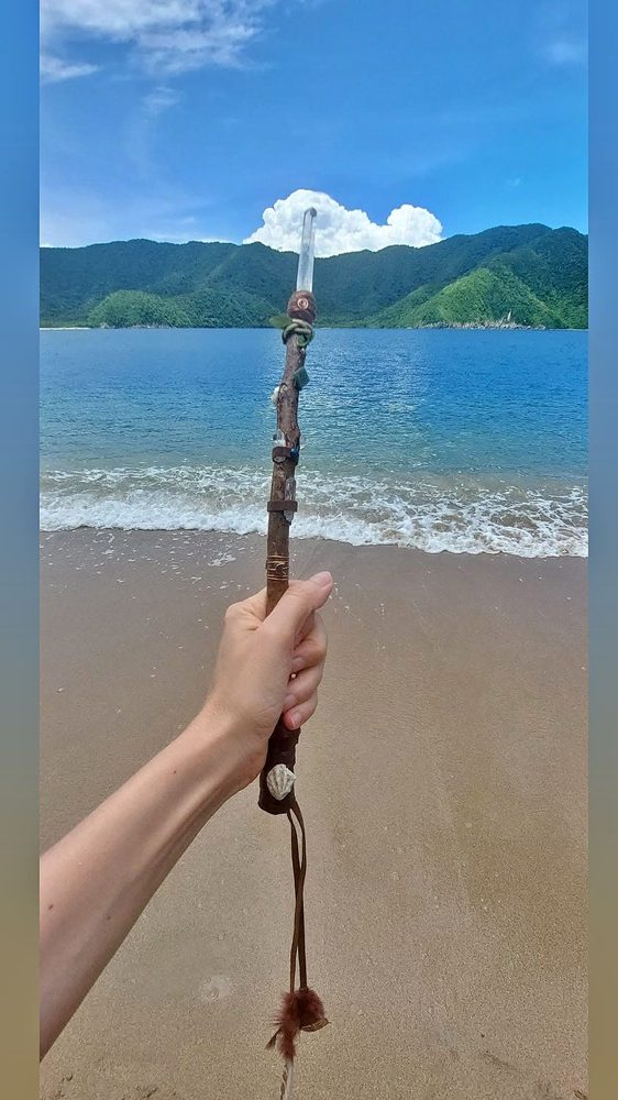 Wand at the ocean