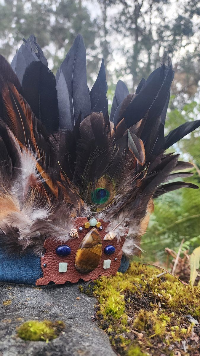 Sacred headdress tiger eye