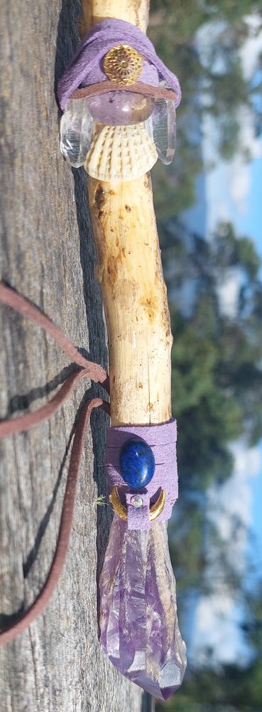 Purple crystal wand